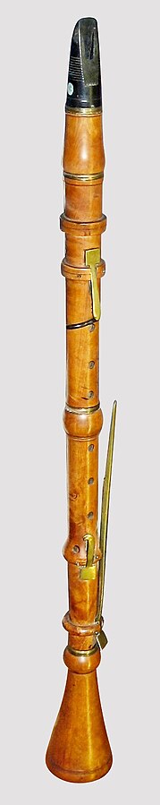Early Clarinet with 4 keys (Circa 1760).