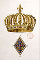 One of the two coronation crowns of Henry IV and the fermail de la chappe