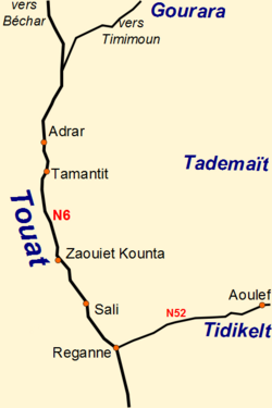 Towns in the Touat Region