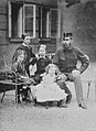 Margarete Sophie with her father and 3 brothers, 1873