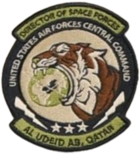 Director of Space Forces, United States Air Forces Central Command emblem (until 2022)