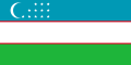Flag of Uzbekistan (1991): crescent and twelve stars