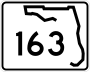 State Road 163 marker
