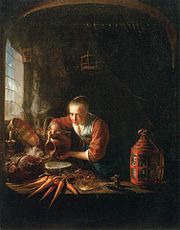 Woman Pouring Water into a Jar, from 1655 until 1665, Louvre