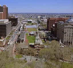 Independence Hall and Independence Mall, 2004
