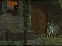 The Story of Anacreon 1: Cupid at the Door in a Rainstorm, c. 1899, private collection[51]