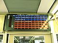 Fare indicator board for driver-only operated services