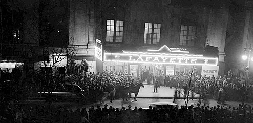 Opening night at the Lafayette Theatre (April 14, 1936)