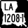 Louisiana Highway 1208-1 marker
