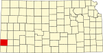 State map highlighting Stanton County