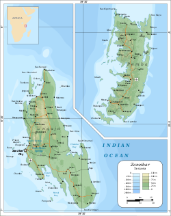 Location of Zanzibar