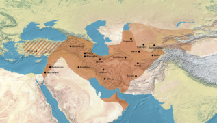 Seljuk Empire circa 1090, during the reign of Malik Shah I. To the west, Anatolia was under the independent rule of Suleiman ibn Qutalmish as the Sultanate of Rum, and disputed with the Byzantine Empire. To the east, the Kara-Khanid Khanate became a vassal state in 1089, for half a century, before falling to the Qara Khitai.[19]