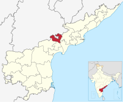 Location of NTR district in Andhra Pradesh