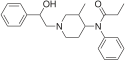 Chemical structure of Ohmefentanyl.