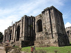 Ruins of Santiago Apóstol Church, a still standing monument in Cartago.