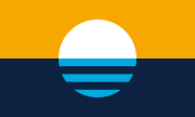"Sunrise Over the Lake" by Robert Lenz, winner of the 2016 People's Flag of Milwaukee design contest[17]