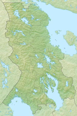 Lake Tolvayarvi (Finnish: Tolvajärvi and Russian: Толваярви) is located in Karelia