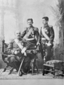 Prince Danilo in 1896, with his father Nicholas and brother Mirko