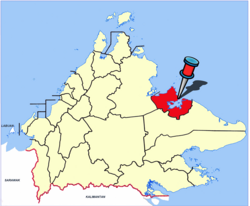 Location of Sandakan District