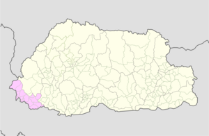 Tendu is located in Samtse District