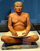 seated scribe at louvre museum