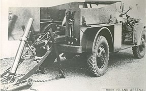 T5E1 4.2inch mortar carrier variant of the M3 Scout Car.