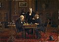 Image 7Thomas Eakins, 1876, The Chess Players (from Chess in the arts)