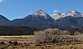 East aspect of Mt. White (center) and Mt. Antero (right) from US Route 285, Colorado