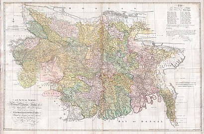 1776 map of Bengal and Bihar
