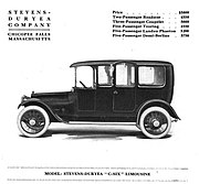 1914 Stevens-Duryea Model C-Six Limousine