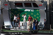 2019 Formula 1 Hungarian GP podium