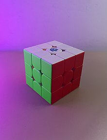 Gan 3x3x3 Rubik's speed cube.