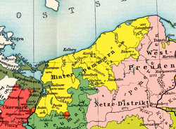 Farther Pomerania in 1800 (in yellow)