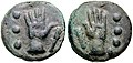 Quadrans (c. 230–226 BC. weight 63.19 g Vecchi 61; Crawford 27/8)