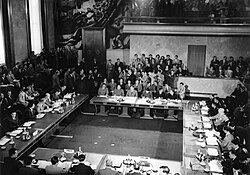 Representatives meeting at the 1954 Geneva Accords