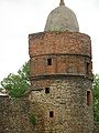 Medieval defensive tower near Wiosenny Square