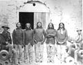 Captain Pratt with Native American captives at Fort Marion