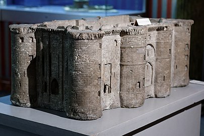 A stone from the Bastille made into a model of the prison