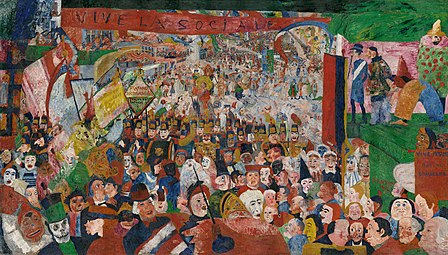 James Ensor, Christ's Entry Into Brussels in 1889, 1888