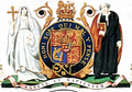 King's College London historisches Wappen (Coat of Arms) von 1829 bis 1985.