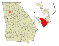 Location in Cobb County and the state of Georgia