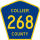 County Road 268 marker