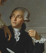 Portrait of Antoine Lavoisier in a laboratory