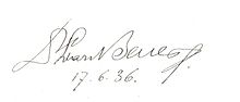 Unterschrift Edvard Beneš’