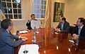 Mauricio Macri alongside Satellogic directives after the launch of Fresco and Batata