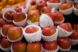 Packaged apples