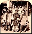 Image 1Wealthy Chinese women with bound feet (Beijing, 1900). Foot binding was a symbol of women's oppression during the reform movements in the 19th and 20th centuries. (from History of feminism)