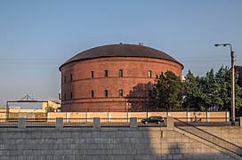 Gas holder in Saint Petersburg, Russia, converted to a planetarium.[27]