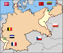 German territorial losses after the Treaty of Versailles
