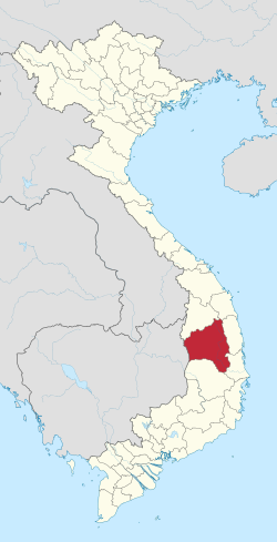 Location of Gia Lai within Vietnam